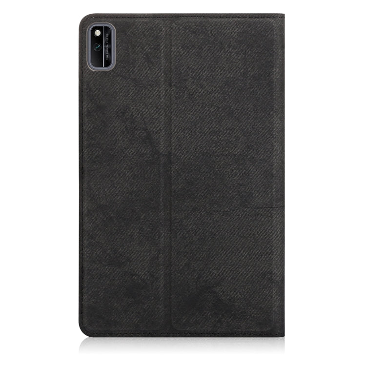 For Huawei Honor V6 Marble Cloth Texture Horizontal Flip Leather Case with Card Slot & Holder