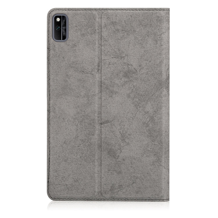 For Huawei Honor V6 Marble Cloth Texture Horizontal Flip Leather Case with Card Slot & Holder