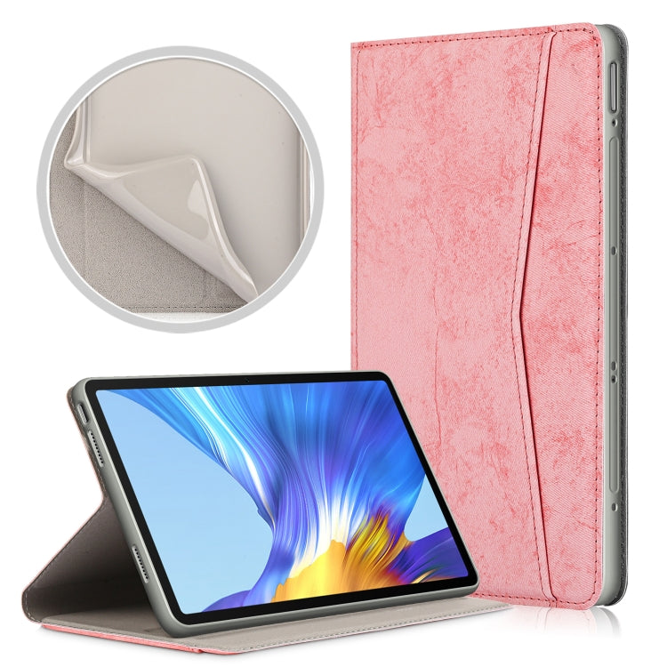 For Huawei Honor V6 Marble Cloth Texture Horizontal Flip Leather Case with Card Slot & Holder