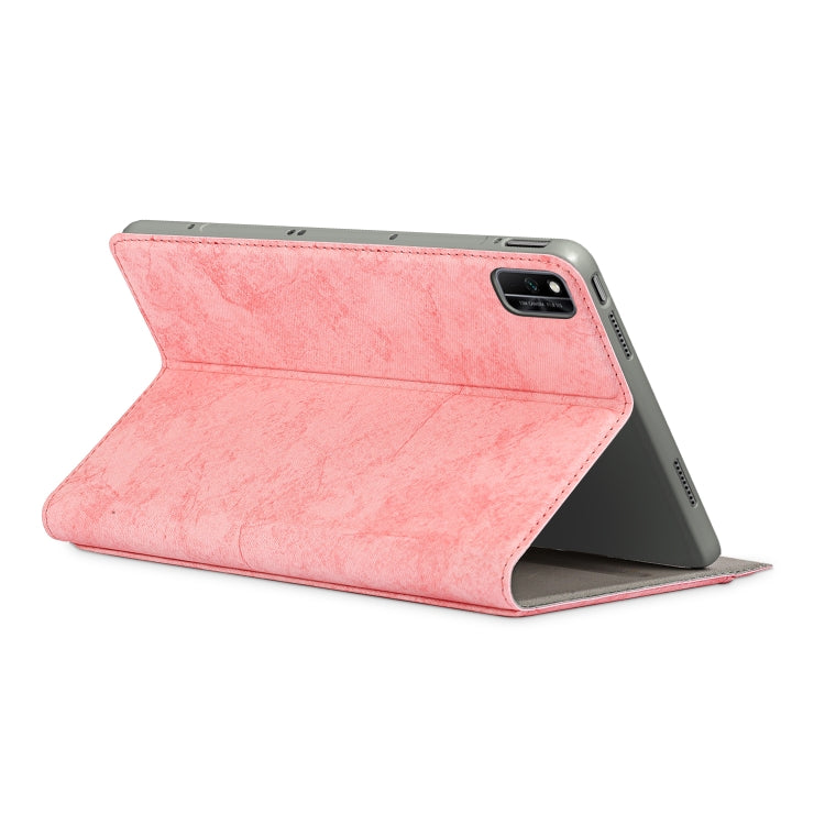 For Huawei Honor V6 Marble Cloth Texture Horizontal Flip Leather Case with Card Slot & Holder
