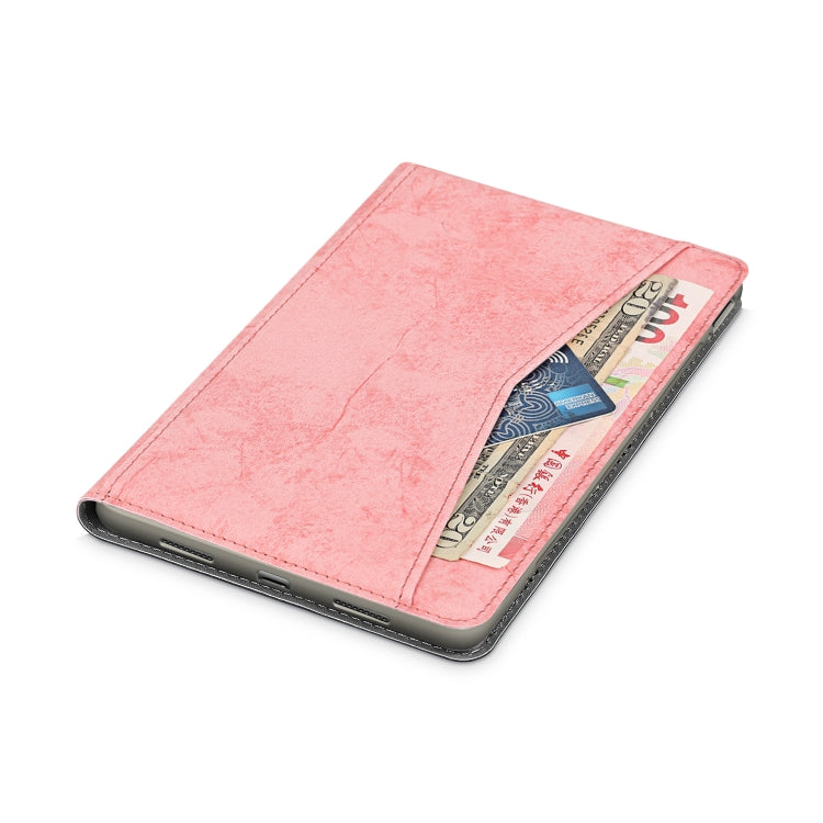 For Huawei Honor V6 Marble Cloth Texture Horizontal Flip Leather Case with Card Slot & Holder