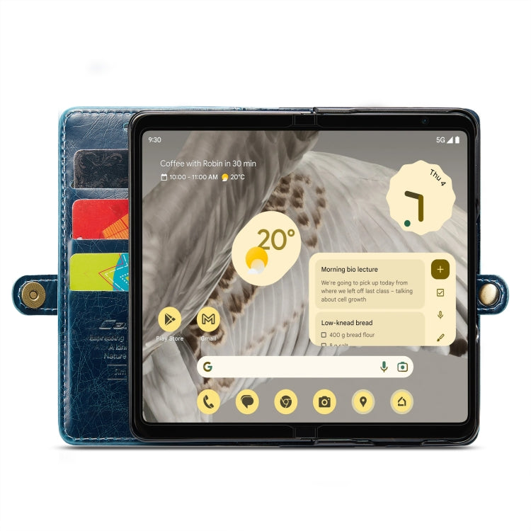 For Google Pixel Fold CaseMe 003 Crazy Horse Texture Leather Phone Case