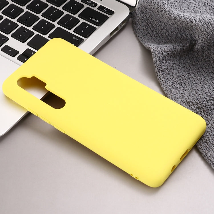 For Xiaomi Mi Note 10 Lite Solid Color Liquid Silicone Shockproof Full Coverage Protective Case