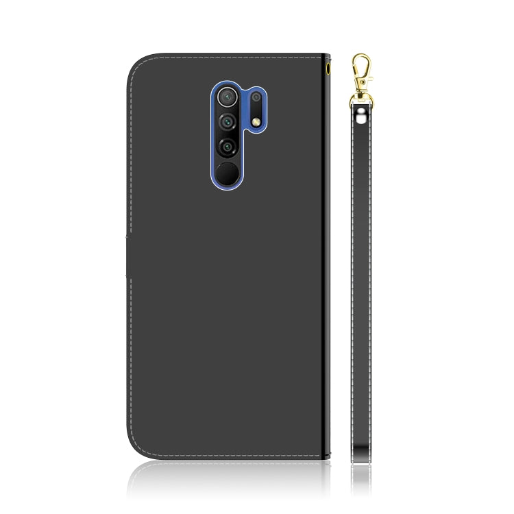 For Xiaomi Redmi 9 Lmitated Mirror Surface Horizontal Flip Leather Case with Holder & Card Slots & Wallet & Lanyard