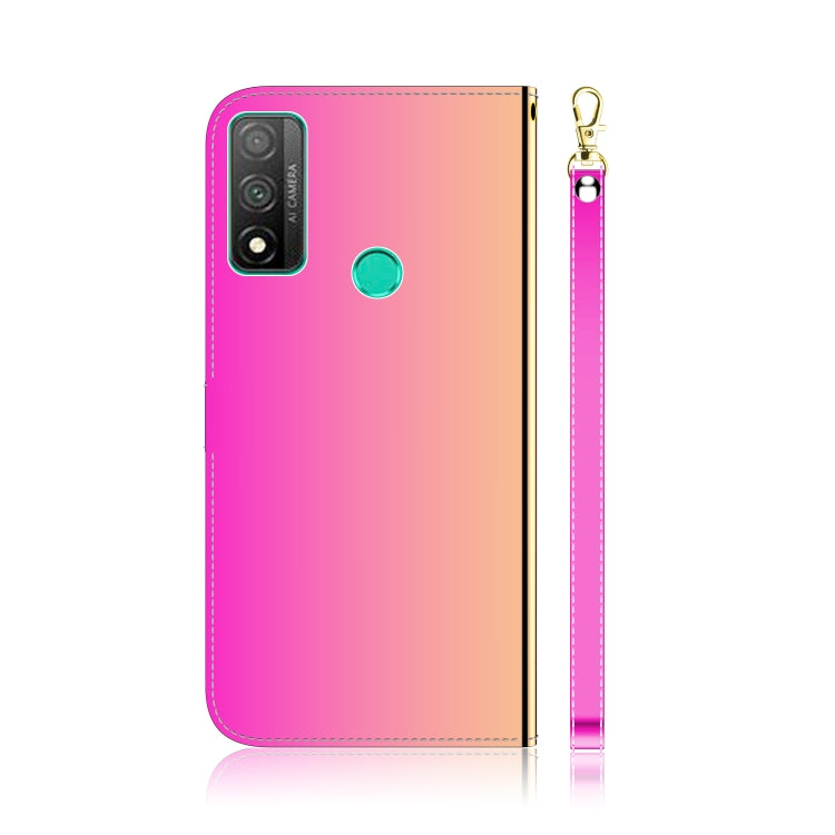 For Huawei P Smart 2020 Lmitated Mirror Surface Horizontal Flip Leather Case with Holder & Card Slots & Wallet & Lanyard