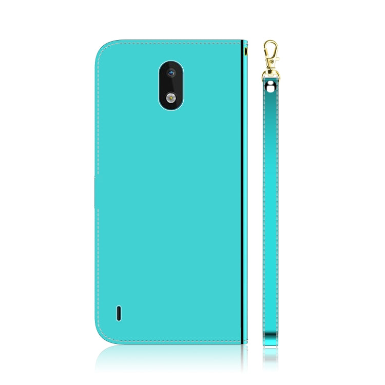 For Nokia 1.3 Lmitated Mirror Surface Horizontal Flip Leather Case with Holder & Card Slots & Wallet & Lanyard