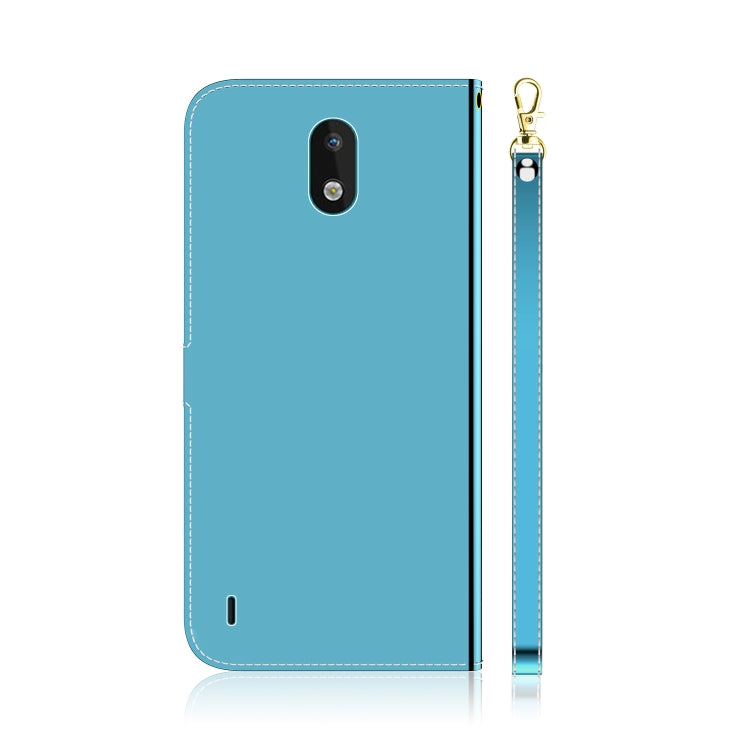 For Nokia 1.3 Lmitated Mirror Surface Horizontal Flip Leather Case with Holder & Card Slots & Wallet & Lanyard