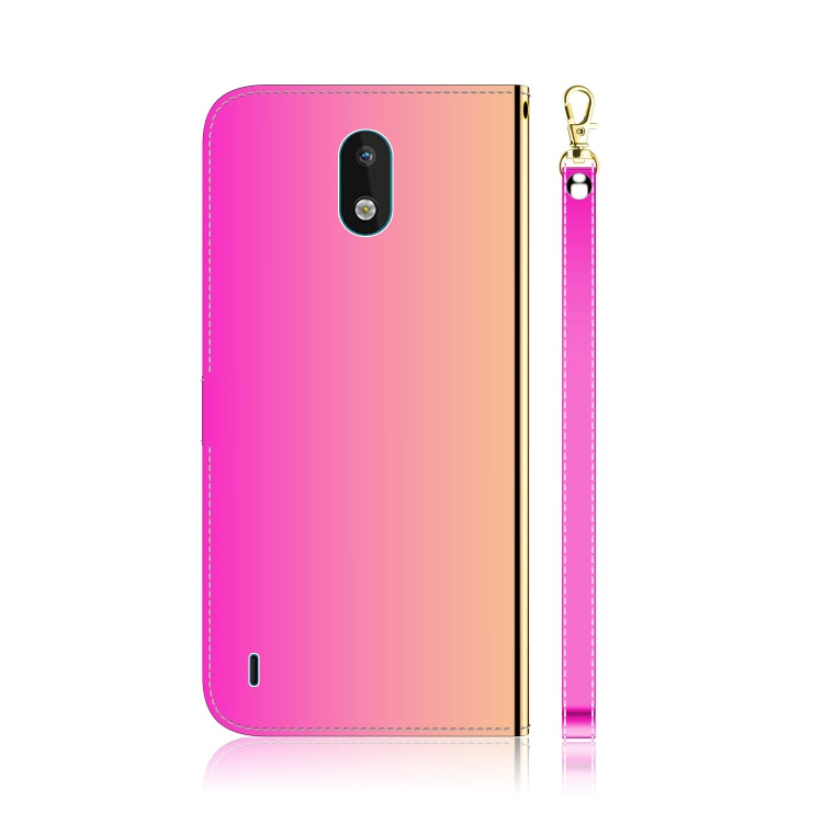 For Nokia 1.3 Lmitated Mirror Surface Horizontal Flip Leather Case with Holder & Card Slots & Wallet & Lanyard