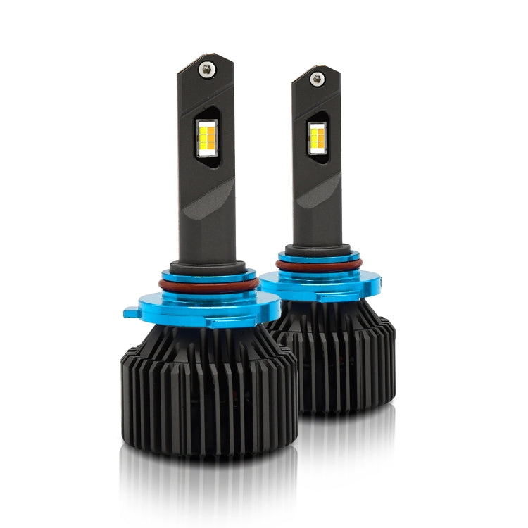 P14 1 Pair 9005 / HB3 DC10-32V / 20W / 6000K / 2000LM IP68 Waterproof Car LED Tri-color Headlight