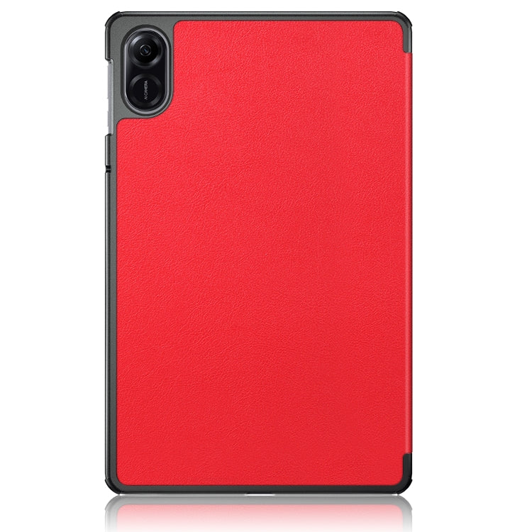 For Honor Pad X9 / X8 Pro 11.5 Custer Pure Color 3-Fold Holder Leather Tablet Case