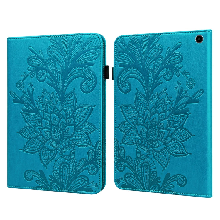 For Amazon Fire Max 11 Lace Flower Embossing Pattern Leather Tablet Case