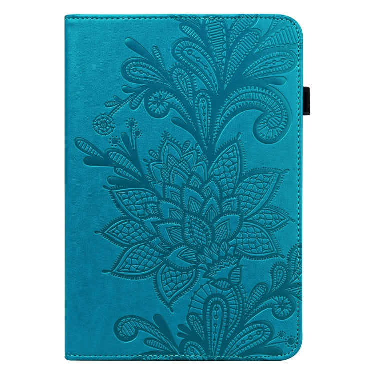 For Amazon Fire Max 11 Lace Flower Embossing Pattern Leather Tablet Case