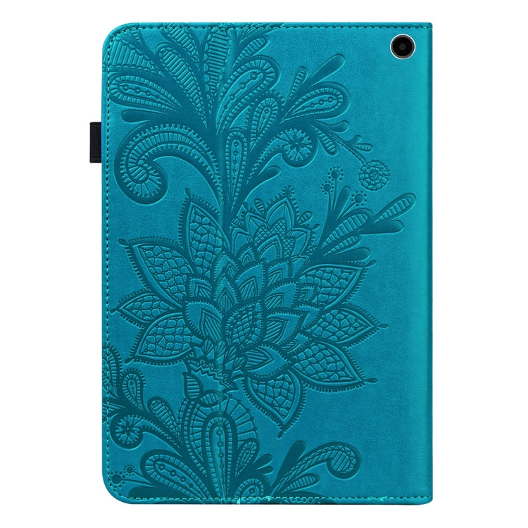 For Amazon Fire Max 11 Lace Flower Embossing Pattern Leather Tablet Case