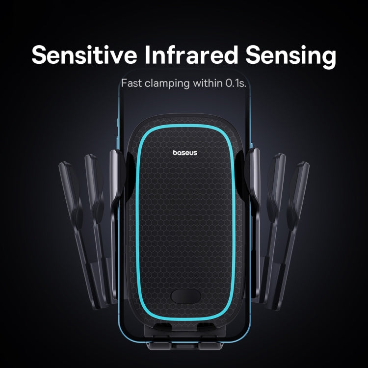 Baseus Milky Way Pro 15W Wireless Charging Electric Air Outlet Car Mount(Black)