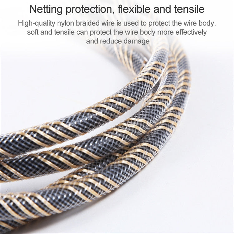 1m EMK OD6.0mm Toslink Square Port to Square Port TV Digital Audio Optical Fiber Connecting Cable