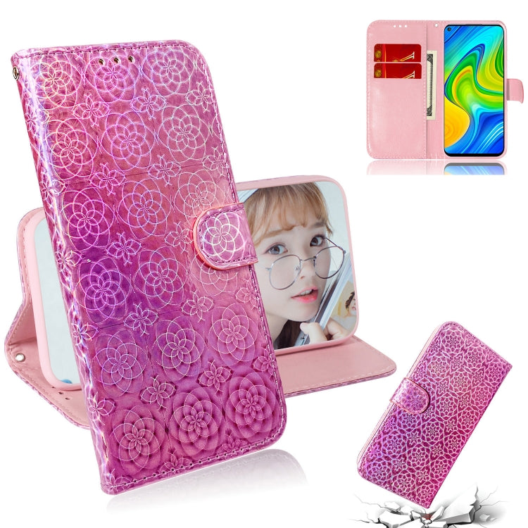 For Xiaomi Redmi Note 9 / 10X 4G Solid Color Colorful Magnetic Buckle Horizontal Flip PU Leather Case with Holder & Card Slots & Wallet & Lanyard