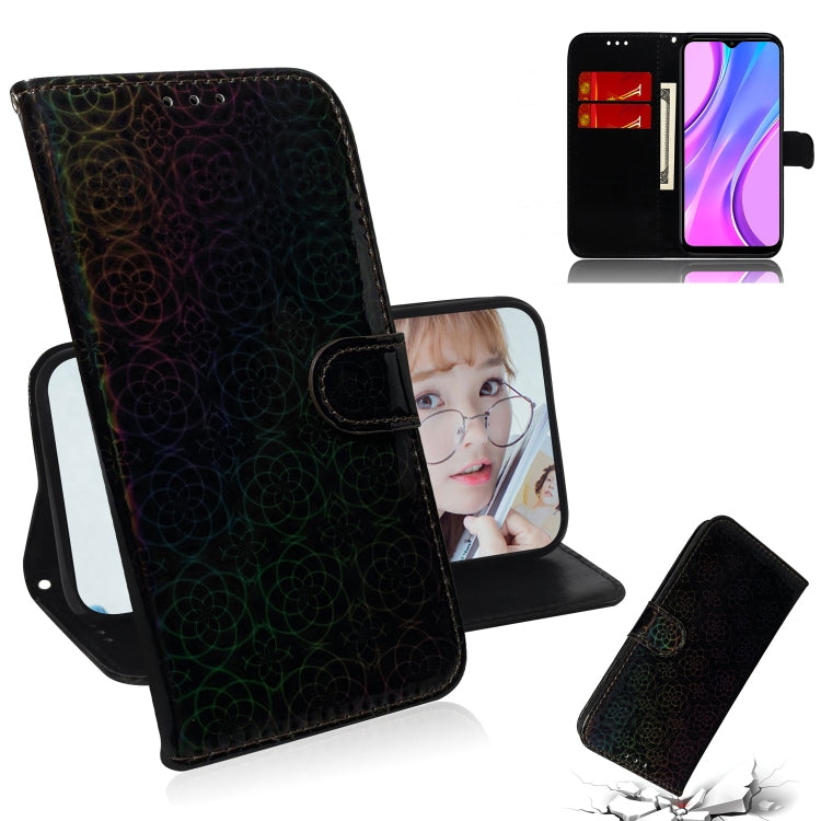 For Xiaomi Redmi 9 Solid Color Colorful Magnetic Buckle Horizontal Flip PU Leather Case with Holder & Card Slots & Wallet & Lanyard