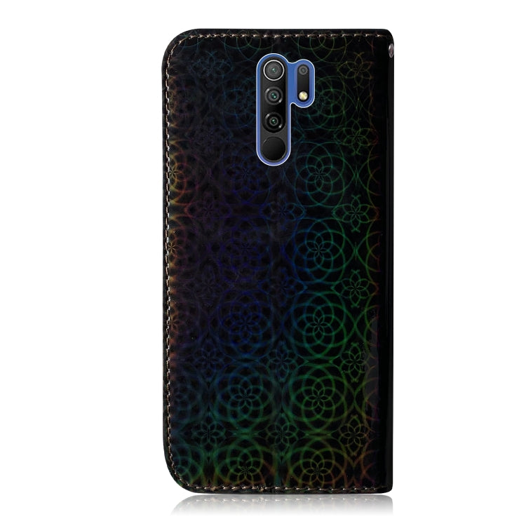 For Xiaomi Redmi 9 Solid Color Colorful Magnetic Buckle Horizontal Flip PU Leather Case with Holder & Card Slots & Wallet & Lanyard