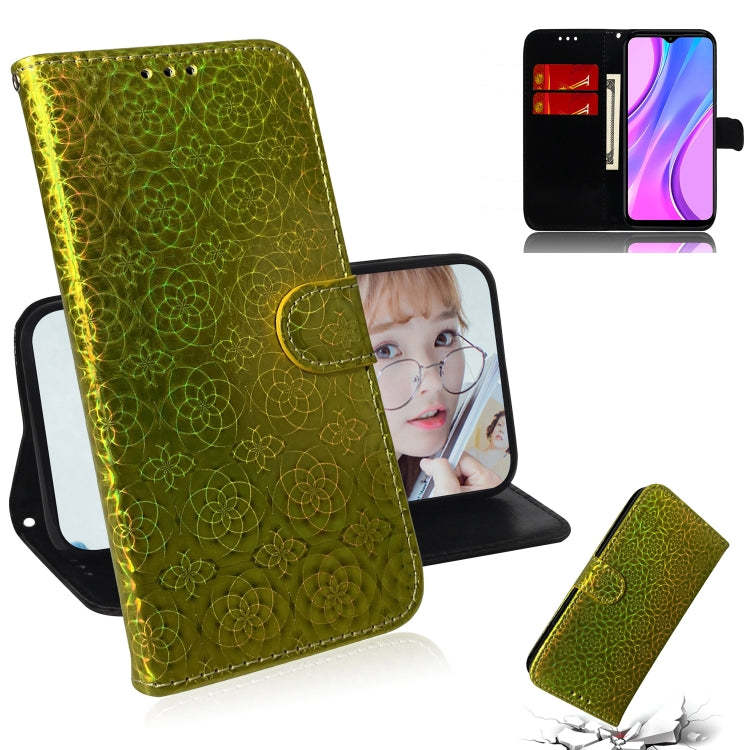 For Xiaomi Redmi 9 Solid Color Colorful Magnetic Buckle Horizontal Flip PU Leather Case with Holder & Card Slots & Wallet & Lanyard