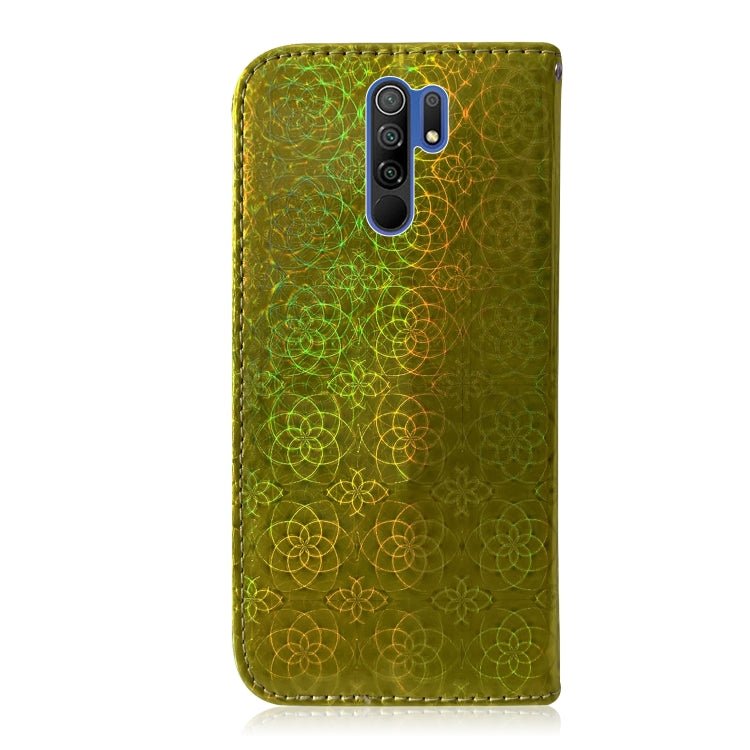 For Xiaomi Redmi 9 Solid Color Colorful Magnetic Buckle Horizontal Flip PU Leather Case with Holder & Card Slots & Wallet & Lanyard