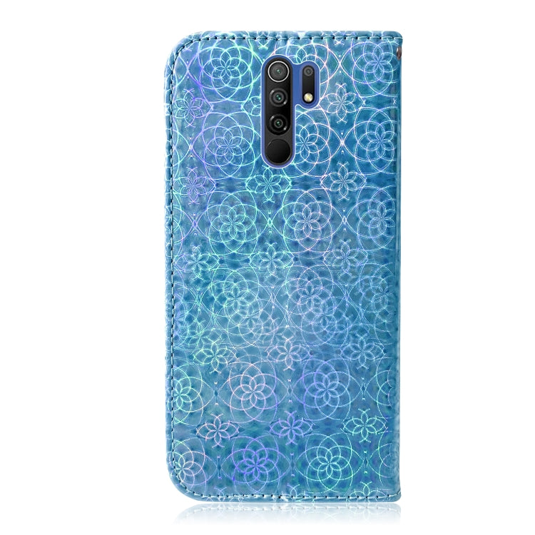 For Xiaomi Redmi 9 Solid Color Colorful Magnetic Buckle Horizontal Flip PU Leather Case with Holder & Card Slots & Wallet & Lanyard