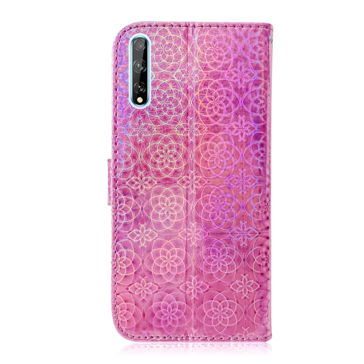 For Huawei P Smart S / Enjoy 10s / Y8p Solid Color Colorful Magnetic Buckle Horizontal Flip PU Leather Case with Holder & Card Slots & Wallet & Lanyard