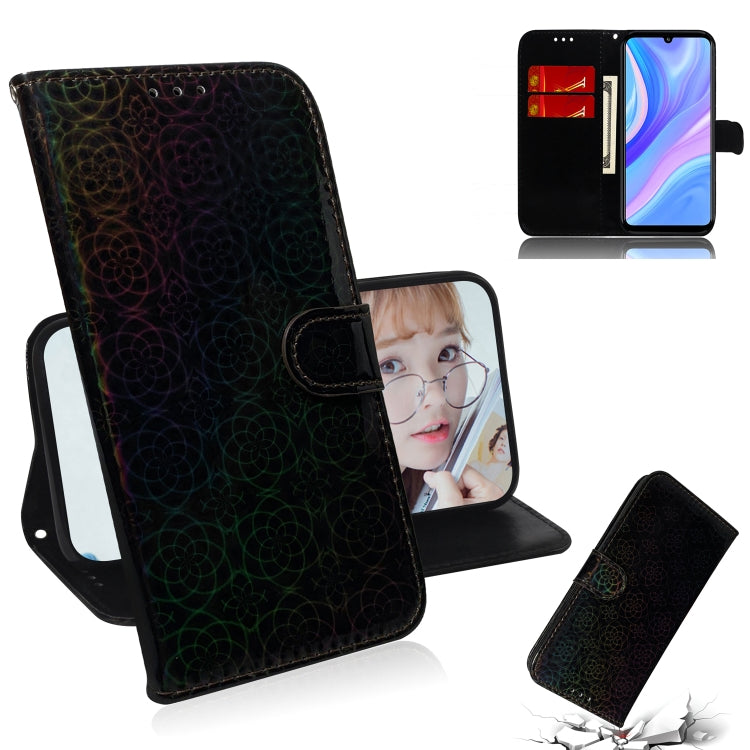 For Huawei P Smart S / Enjoy 10s / Y8p Solid Color Colorful Magnetic Buckle Horizontal Flip PU Leather Case with Holder & Card Slots & Wallet & Lanyard