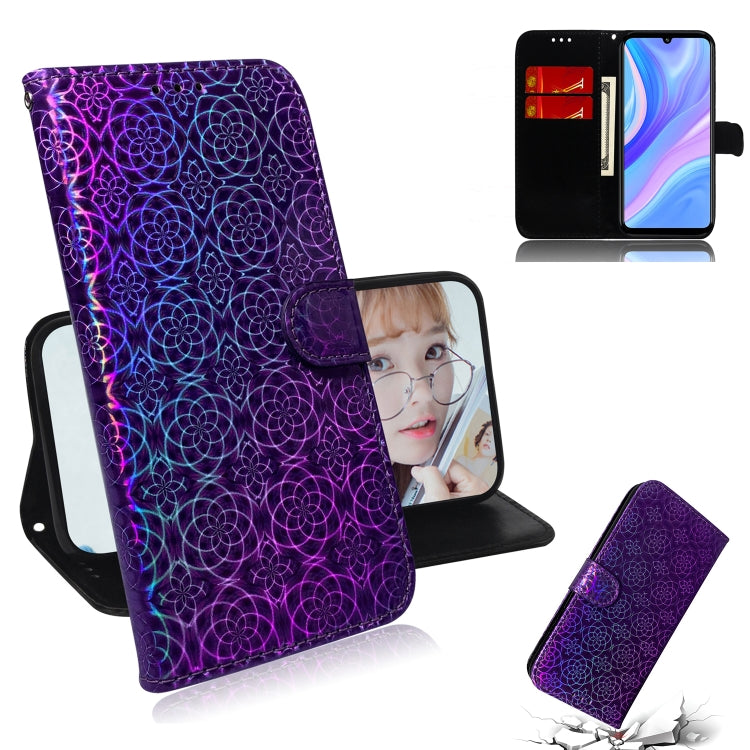 For Huawei P Smart S / Enjoy 10s / Y8p Solid Color Colorful Magnetic Buckle Horizontal Flip PU Leather Case with Holder & Card Slots & Wallet & Lanyard