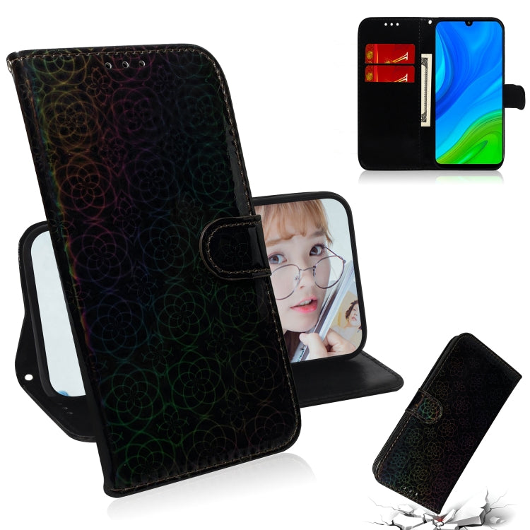 For Huawei P smart 2020 Solid Color Colorful Magnetic Buckle Horizontal Flip PU Leather Case with Holder & Card Slots & Wallet & Lanyard