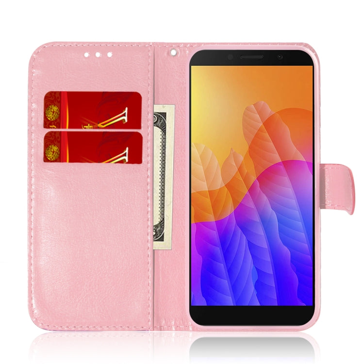 For Huawei Y5p Solid Color Colorful Magnetic Buckle Horizontal Flip PU Leather Case with Holder & Card Slots & Wallet & Lanyard