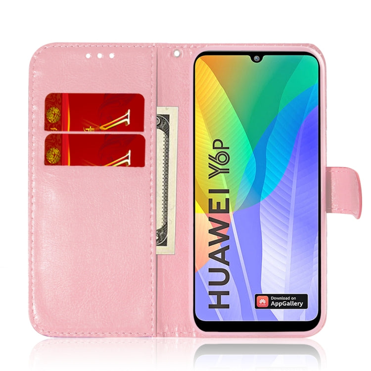For Huawei Y6p Solid Color Colorful Magnetic Buckle Horizontal Flip PU Leather Case with Holder & Card Slots & Wallet & Lanyard