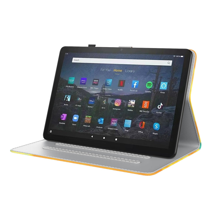 For Amazon Fire Max 11 Watercolor Pattern Flip Leather Tablet Case