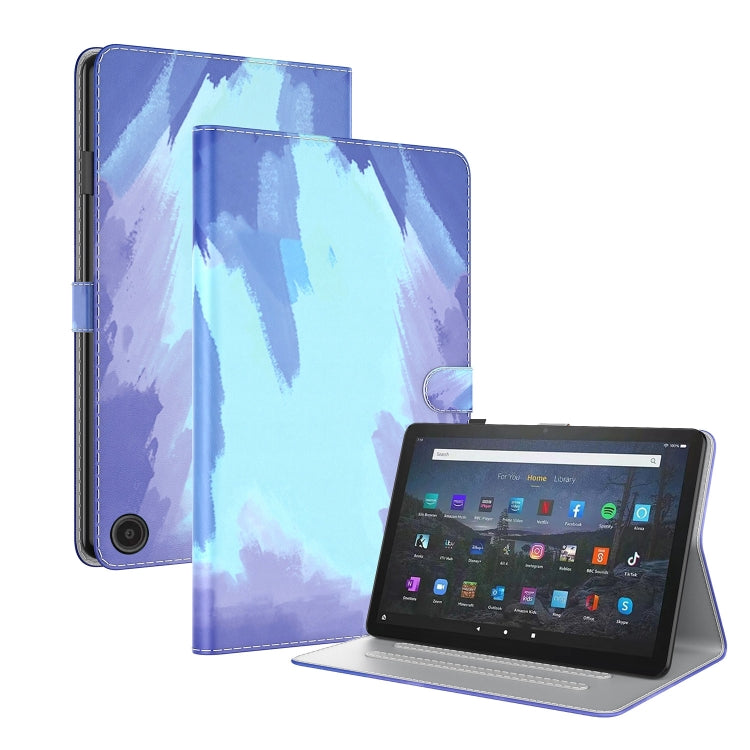 For Amazon Fire Max 11 Watercolor Pattern Flip Leather Tablet Case
