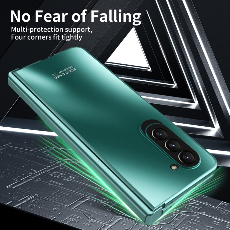 For Samsung Galaxy Z Fold5 Integrated Electroplating Folding All-inclusive Phone Case