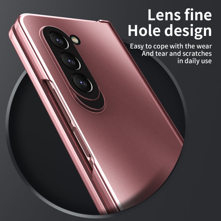 For Samsung Galaxy Z Fold5 Integrated Electroplating Folding All-inclusive Phone Case