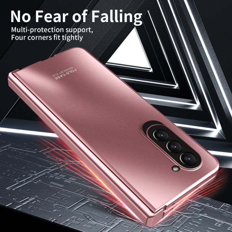 For Samsung Galaxy Z Fold5 Integrated Electroplating Folding All-inclusive Phone Case