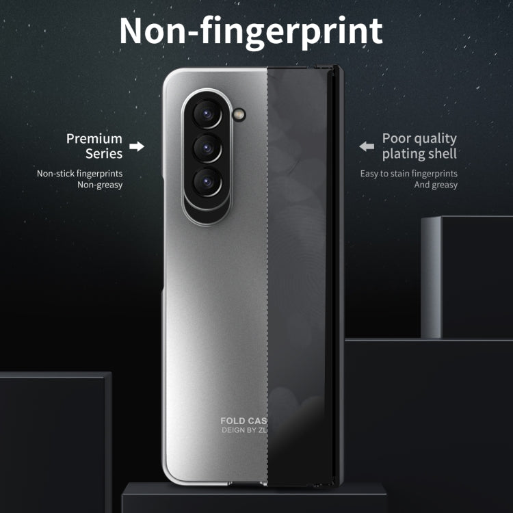 For Samsung Galaxy Z Fold5 Integrated Electroplating Folding All-inclusive Phone Case