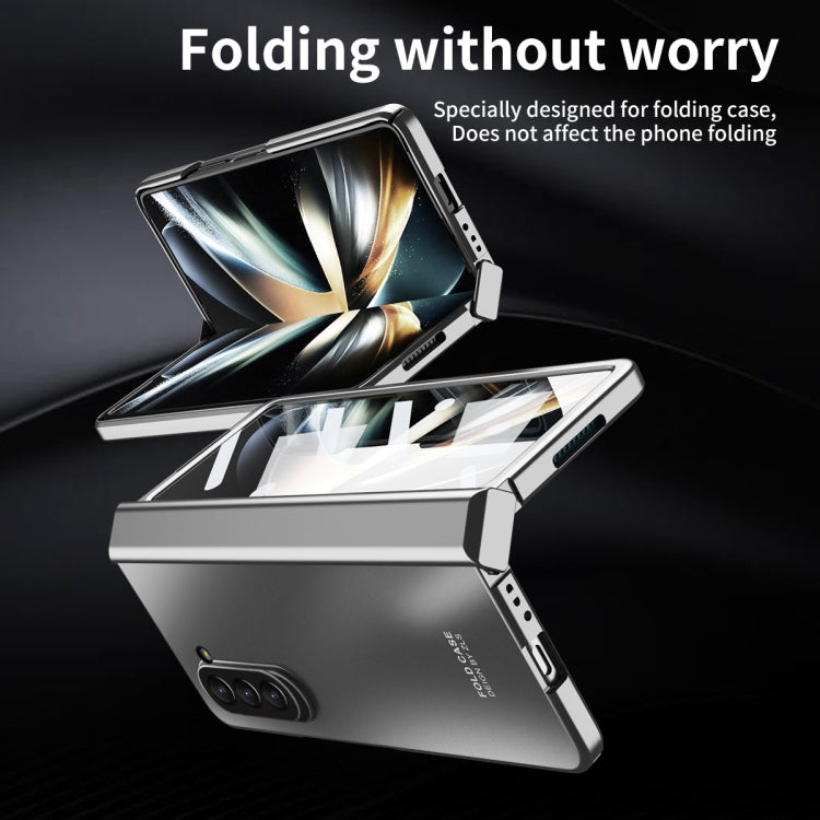 For Samsung Galaxy Z Fold5 Integrated Electroplating Folding All-inclusive Phone Case