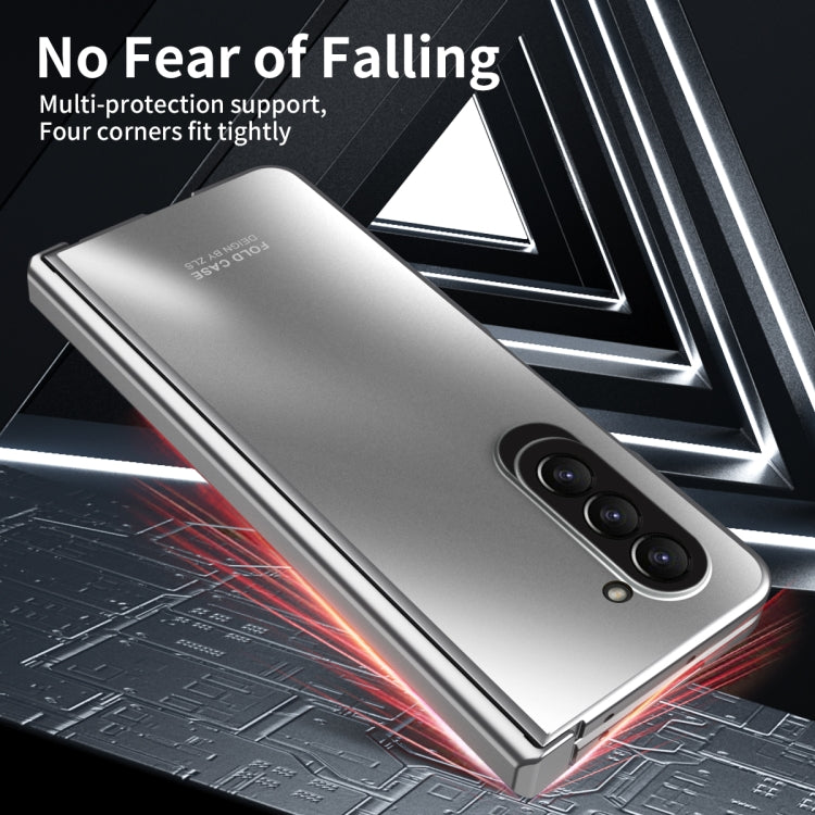 For Samsung Galaxy Z Fold5 Integrated Electroplating Folding All-inclusive Phone Case