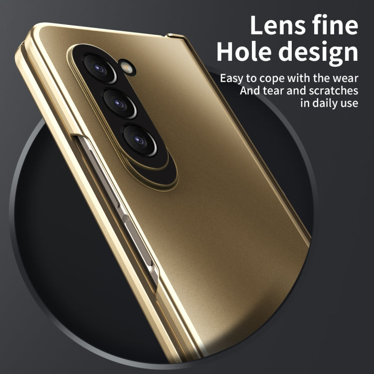 For Samsung Galaxy Z Fold5 Integrated Electroplating Folding All-inclusive Phone Case