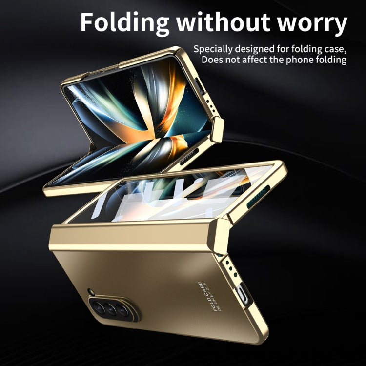 For Samsung Galaxy Z Fold5 Integrated Electroplating Folding All-inclusive Phone Case