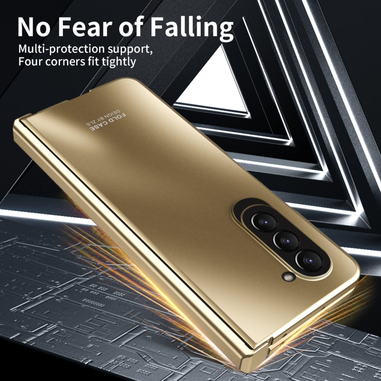 For Samsung Galaxy Z Fold5 Integrated Electroplating Folding All-inclusive Phone Case