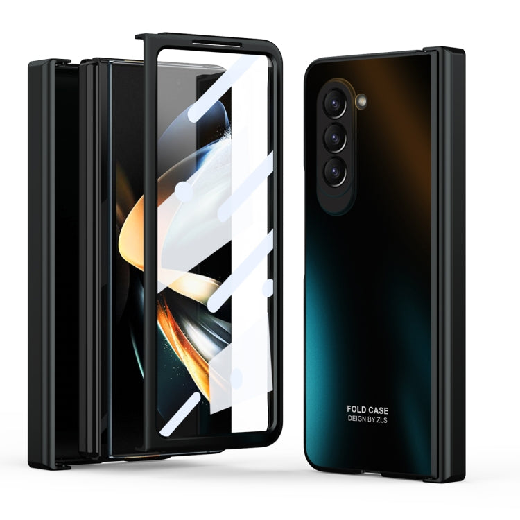 For Samsung Galaxy Z Fold5 Integrated Electroplating Folding All-inclusive Phone Case