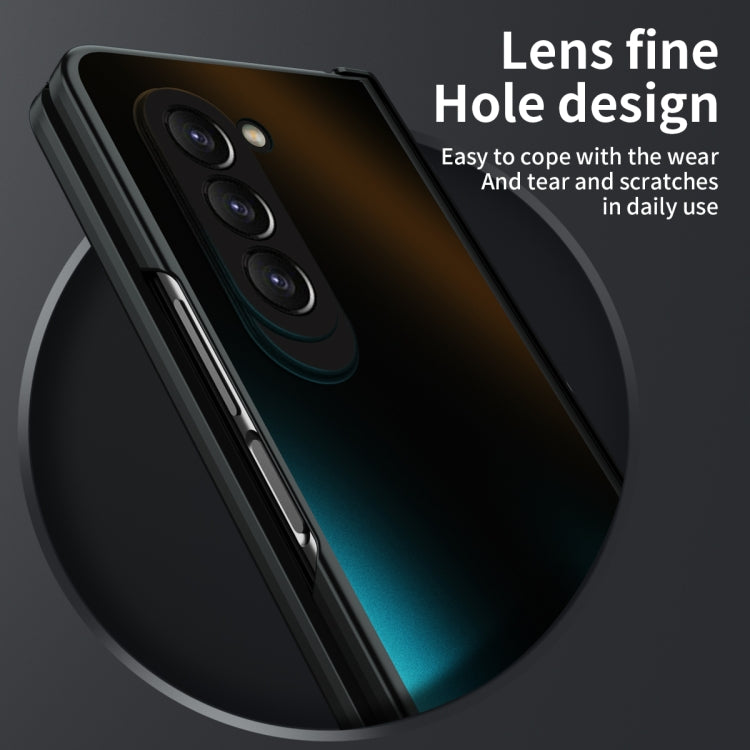 For Samsung Galaxy Z Fold5 Integrated Electroplating Folding All-inclusive Phone Case