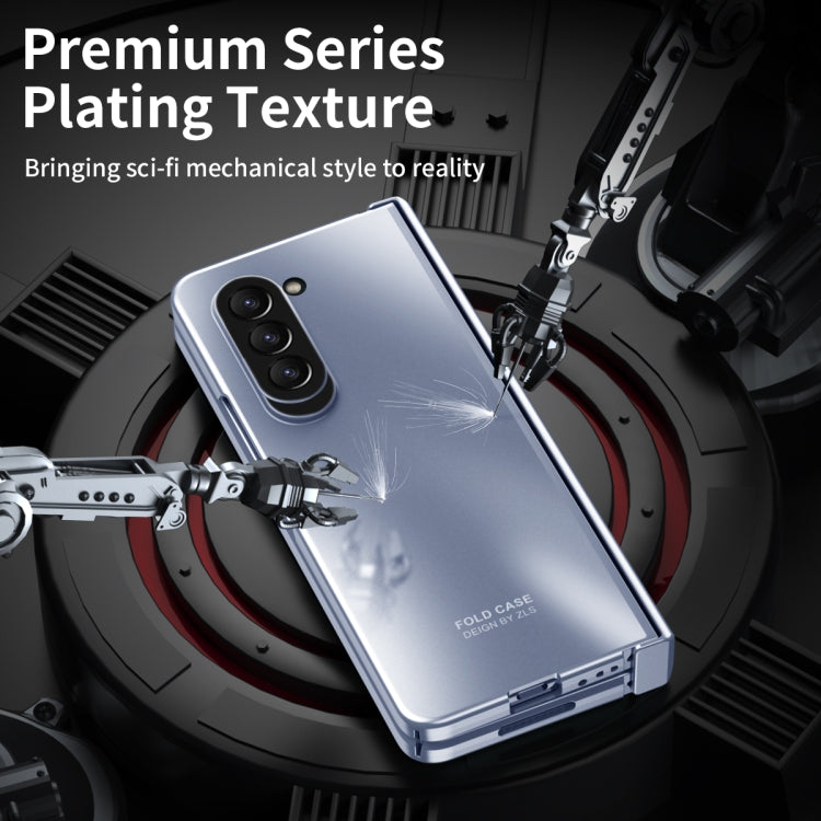 For Samsung Galaxy Z Fold5 Integrated Electroplating Folding All-inclusive Phone Case