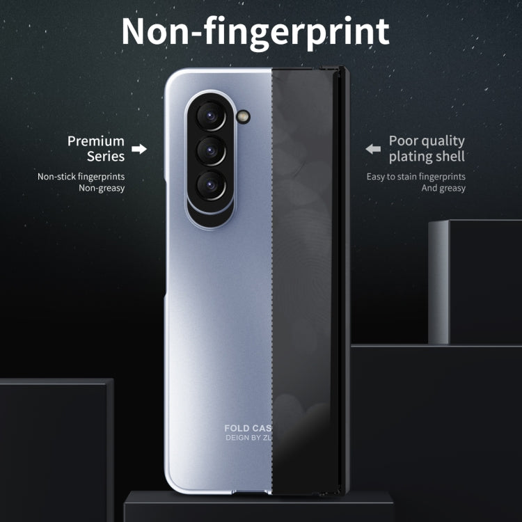 For Samsung Galaxy Z Fold5 Integrated Electroplating Folding All-inclusive Phone Case