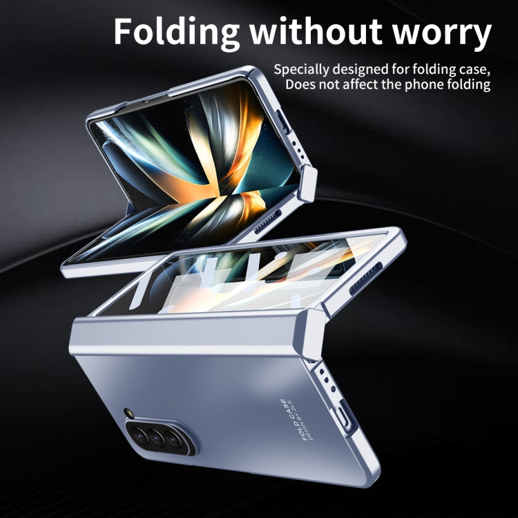 For Samsung Galaxy Z Fold5 Integrated Electroplating Folding All-inclusive Phone Case