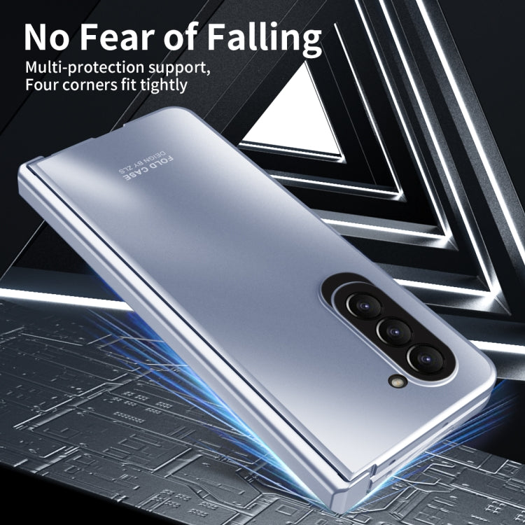 For Samsung Galaxy Z Fold5 Integrated Electroplating Folding All-inclusive Phone Case