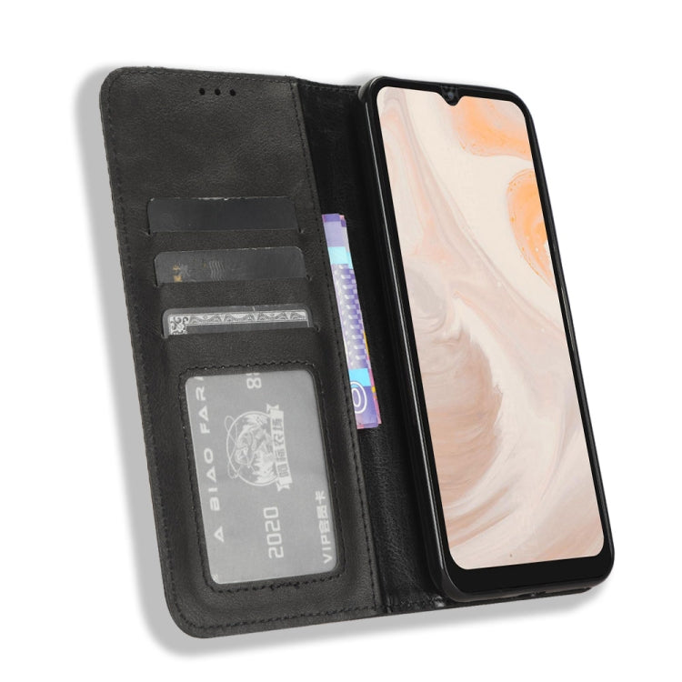 For Aiwa Phone B-2 JA3-SMP0602 Magnetic Buckle Retro Texture Leather Phone Case