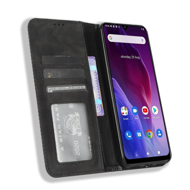 For Cubot P60 Magnetic Buckle Retro Texture Leather Phone Case